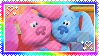 Blue and Magenta hug